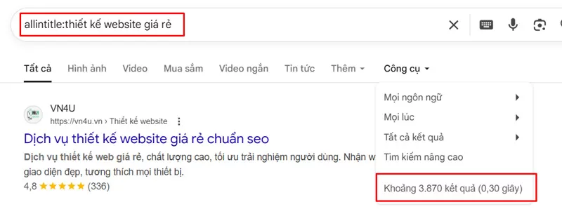 Allintitle l&agrave; g&igrave;?